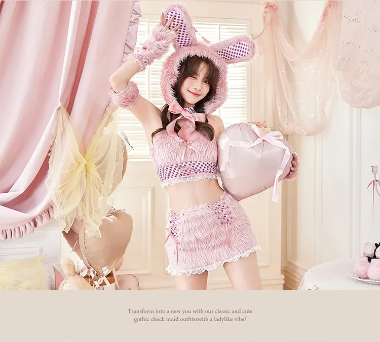 9点セット】Malymoon マリームーン テディバニーギンガムファー