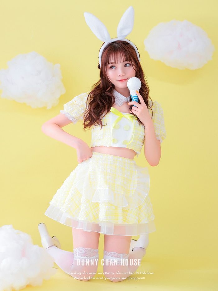 【4点セット】Cheeky Pastel Bunny チーキー パステルバニーイエロー [みゆちゃん着用] vcsbn-10216-2