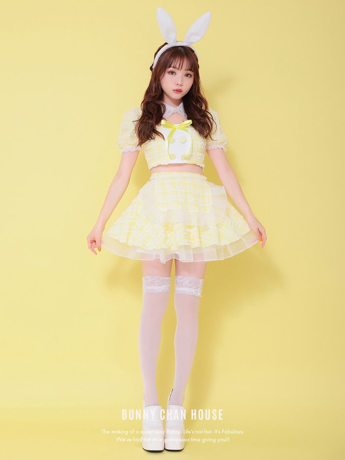 【4点セット】Cheeky Pastel Bunny チーキー パステルバニーイエロー [みゆちゃん着用] vcsbn-10216-2