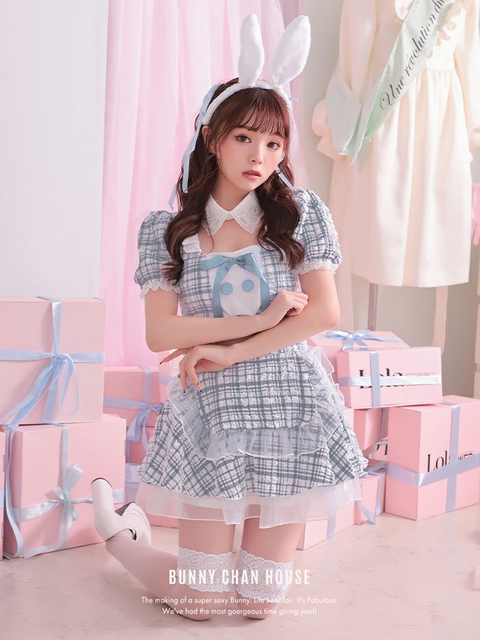 【4点セット】Cheeky Pastel Bunny チーキー パステルバニー ブルー [みゆちゃん着用] vcsbn-10216-4