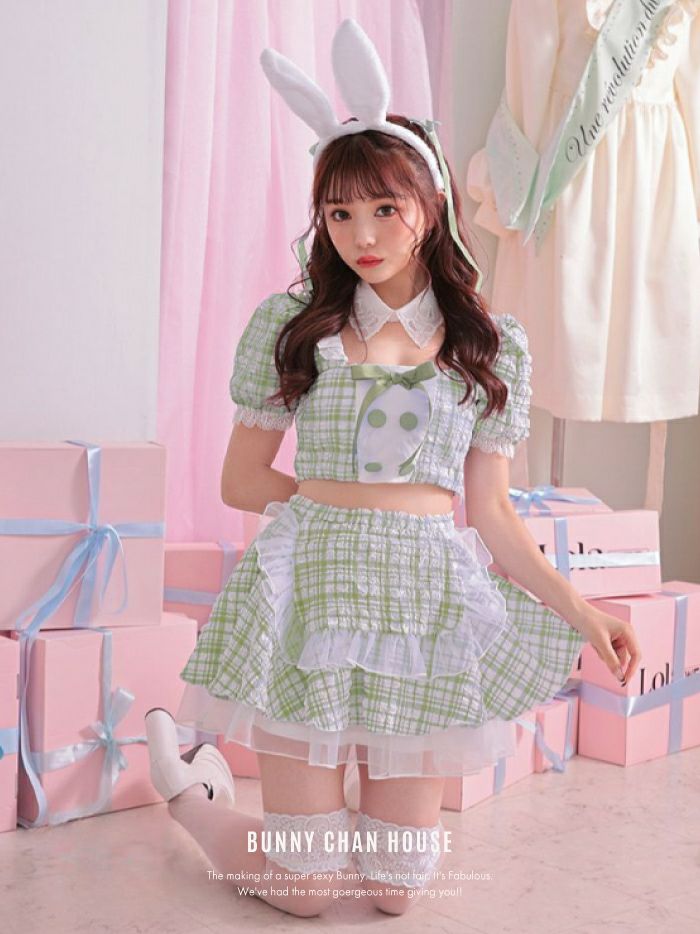 【4点セット】Cheeky Pastel Bunny チーキー パステルバニー グリーン [みゆちゃん着用] vcsbn-10216-6