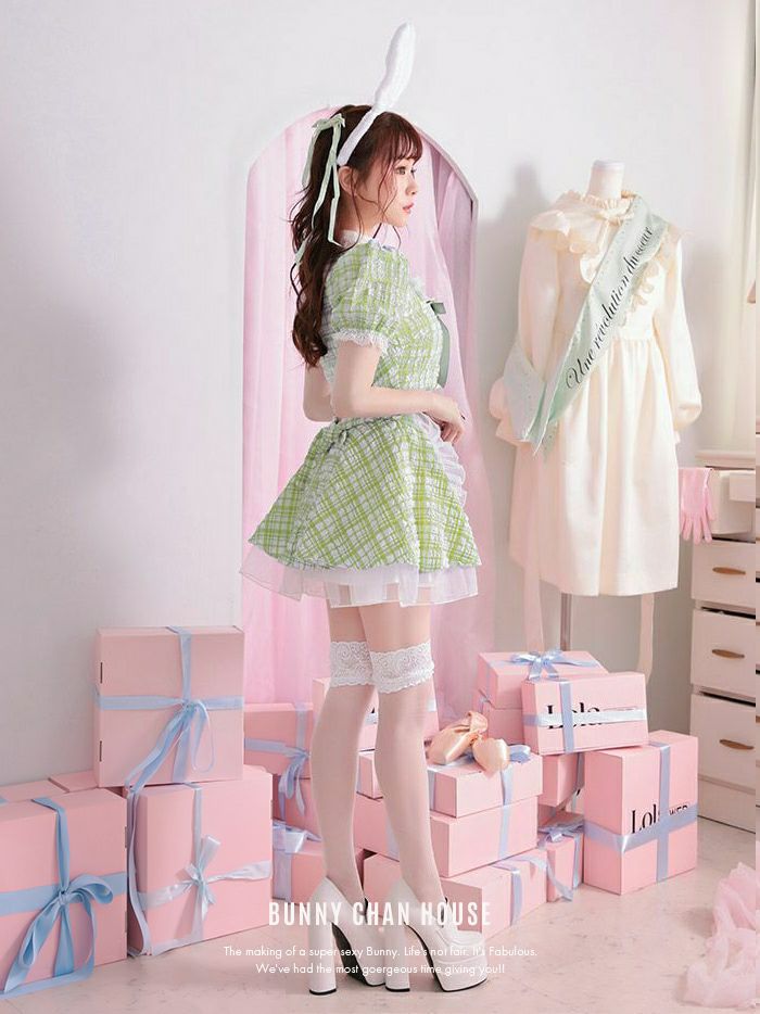 【4点セット】Cheeky Pastel Bunny チーキー パステルバニー グリーン [みゆちゃん着用] vcsbn-10216-6