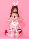 【3点セット】THE IDOL BUNNY アイドル バニー ベアトップ×スカート レッド [みゆちゃん着用] vcsbn-230480-3-my