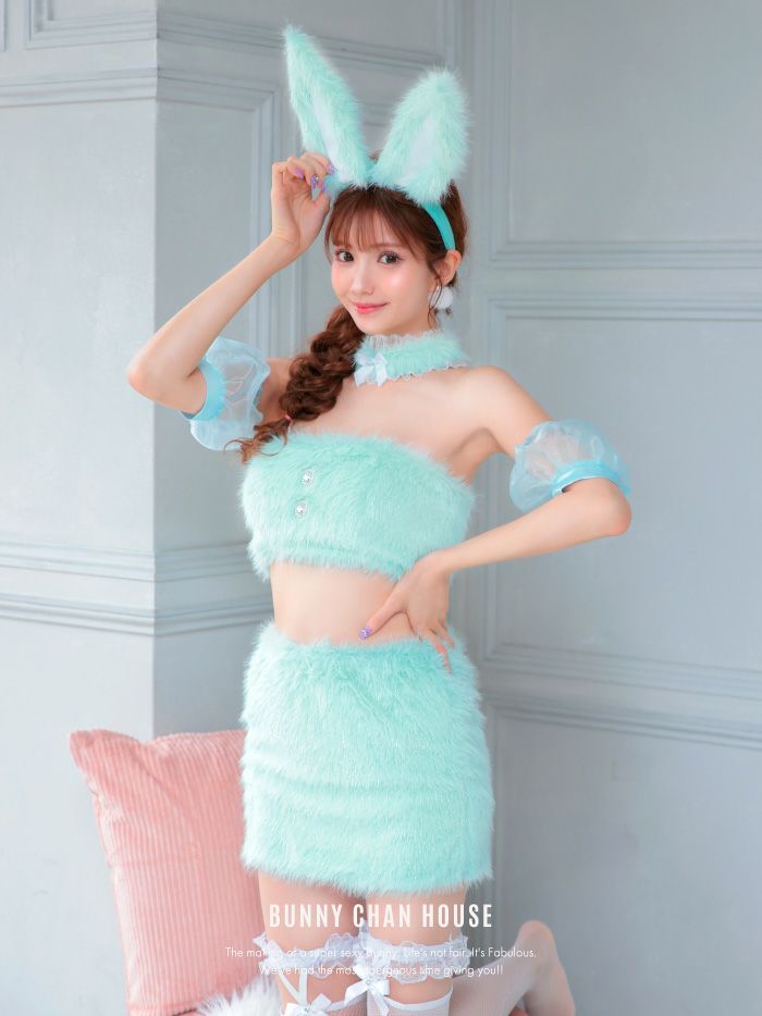 【5点セット】ときめきバニー ミント [ひめかちゃん着用] vcsbn-230485-4-hm