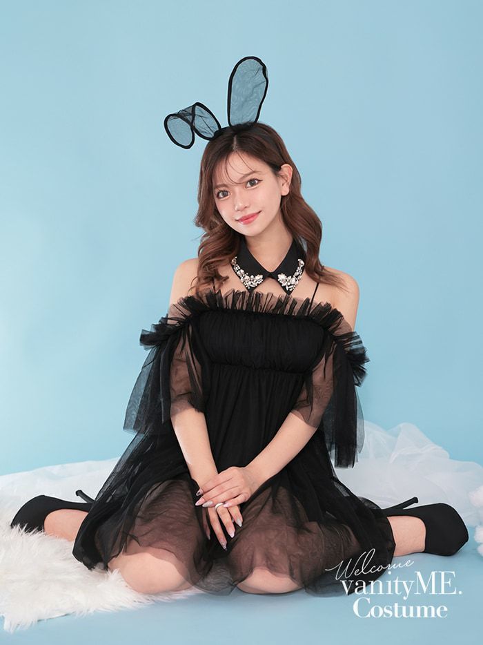 【2点セット】Tulle Dress BUNNY チュールドレスバニー ブラック [じゅりちゃん着用] vcsbn-23340-ju