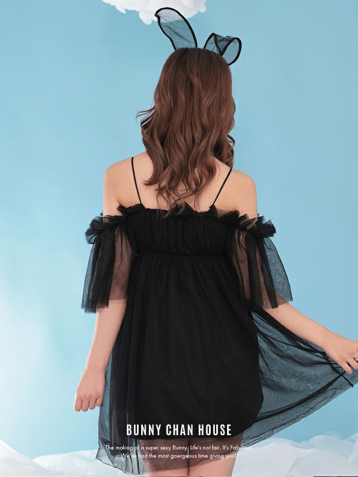 【2点セット】Tulle Dress BUNNY チュールドレスバニー ブラック [じゅりちゃん着用] vcsbn-23340-ju