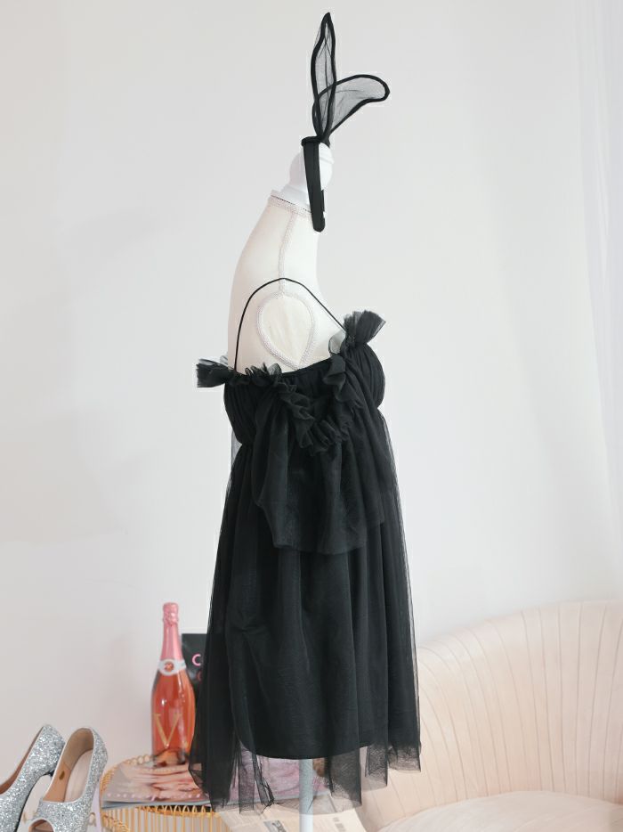 【2点セット】Tulle Dress BUNNY チュールドレスバニー ブラック [じゅりちゃん着用] vcsbn-23340-ju