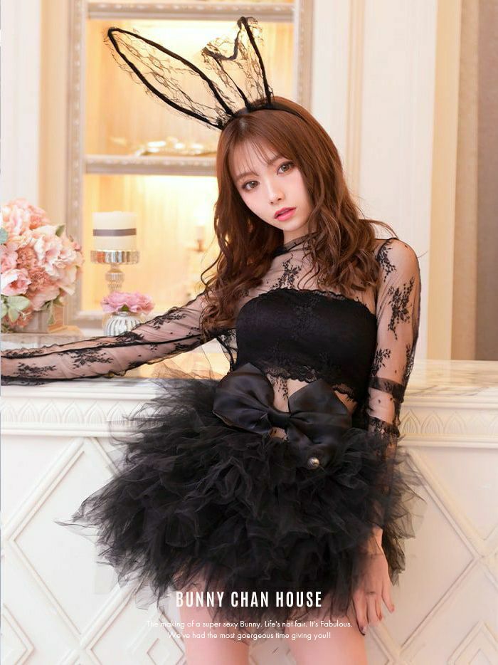 【4点セット】Charles de tyutyu Bunny. 黒 シャルルド チュチュ バニー vcscd-0059-my