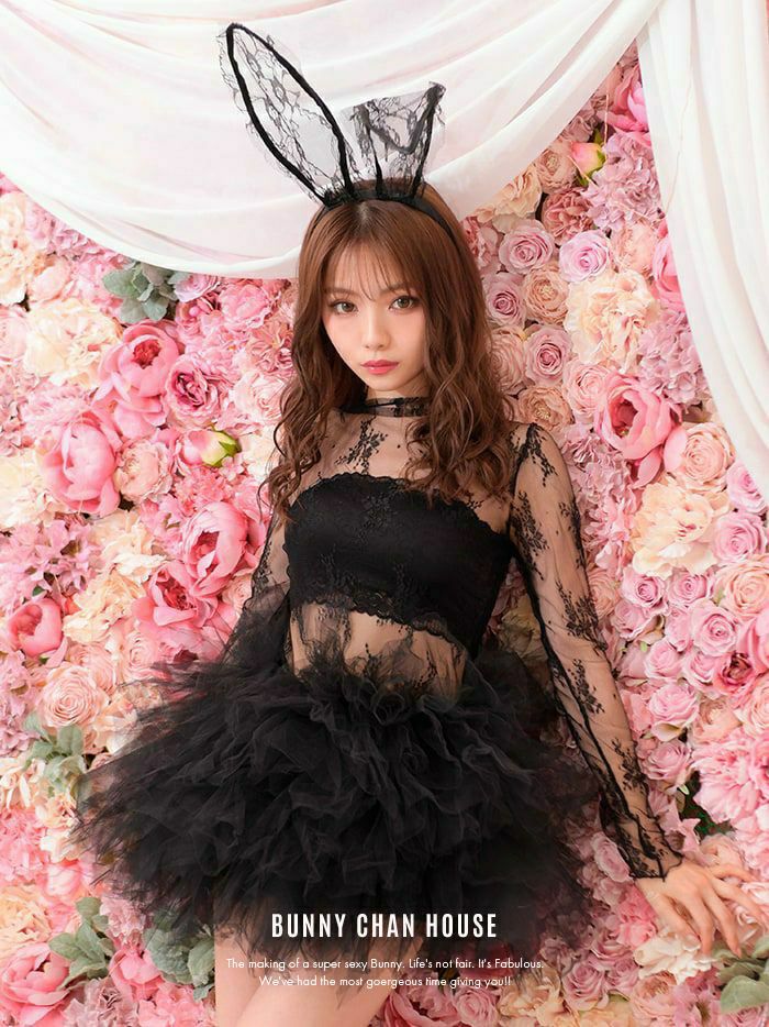 【4点セット】Charles de tyutyu Bunny. 黒 シャルルド チュチュ バニー vcscd-0059-my