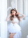 【4点セット】Jewelry Charles de Bunny "Queen″ジュエリーシャルルドバニークイーン ホワイト vcscd-0099-1-ha