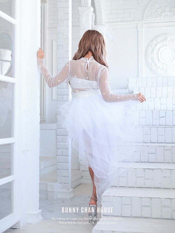 【4点セット】Jewelry Charles de Bunny "Queen″ジュエリーシャルルドバニークイーン ホワイト vcscd-0099-1-ha