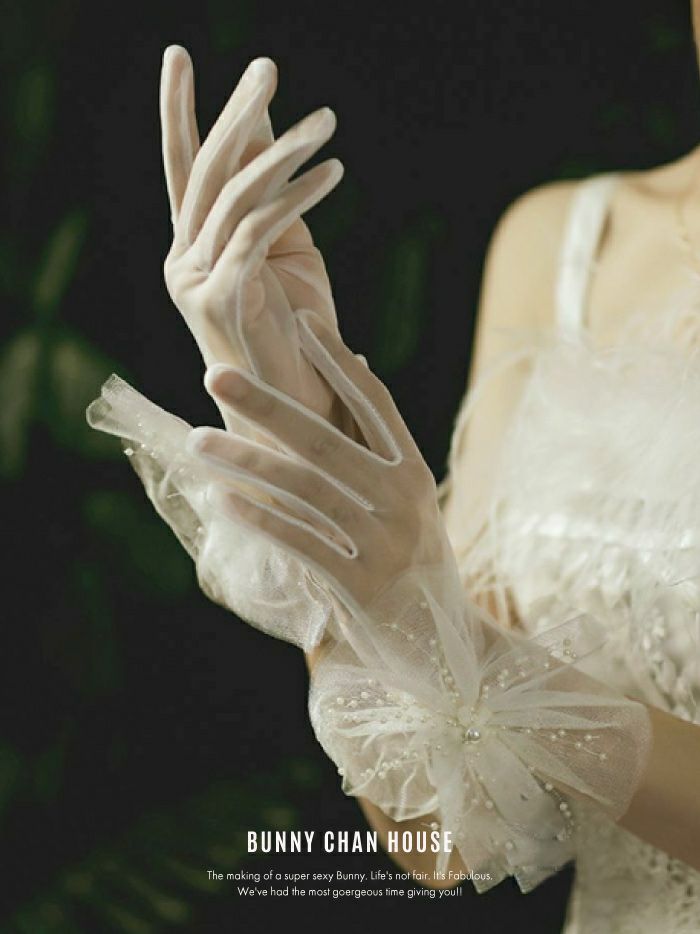 ウェディンググローブ ショート ホワイト vcsit-21011