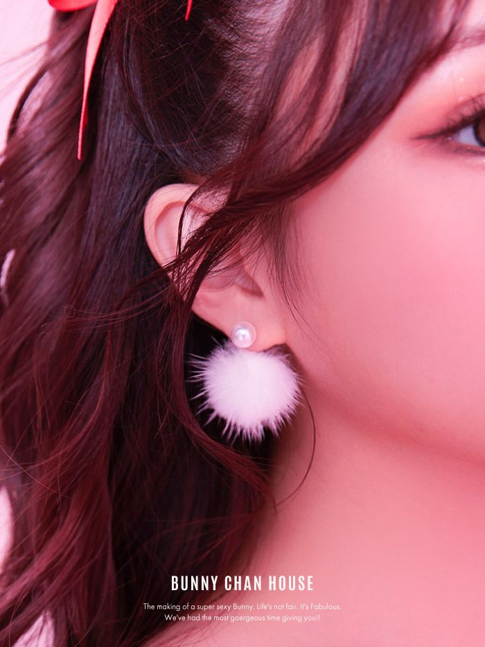 Snow flake ファーピアス vcsit-s22029