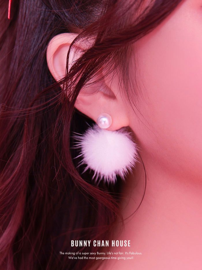 Snow flake ファーピアス vcsit-s22029