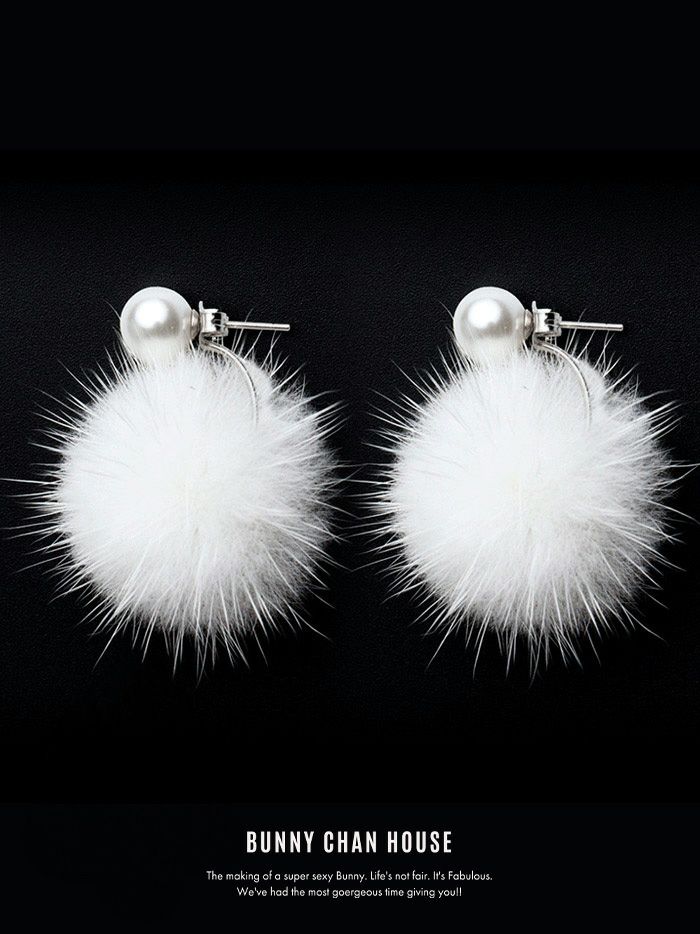 Snow flake ファーピアス vcsit-s22029