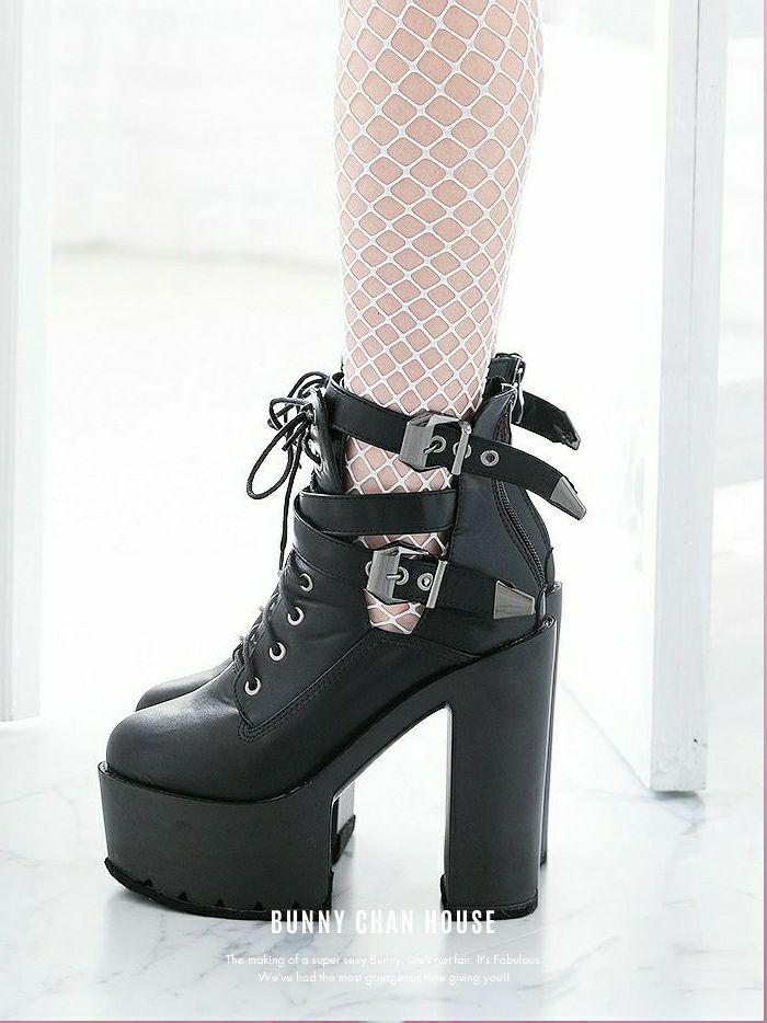 Platform boots プラットフォームブーツ ショートブーツ vsh-ab202002