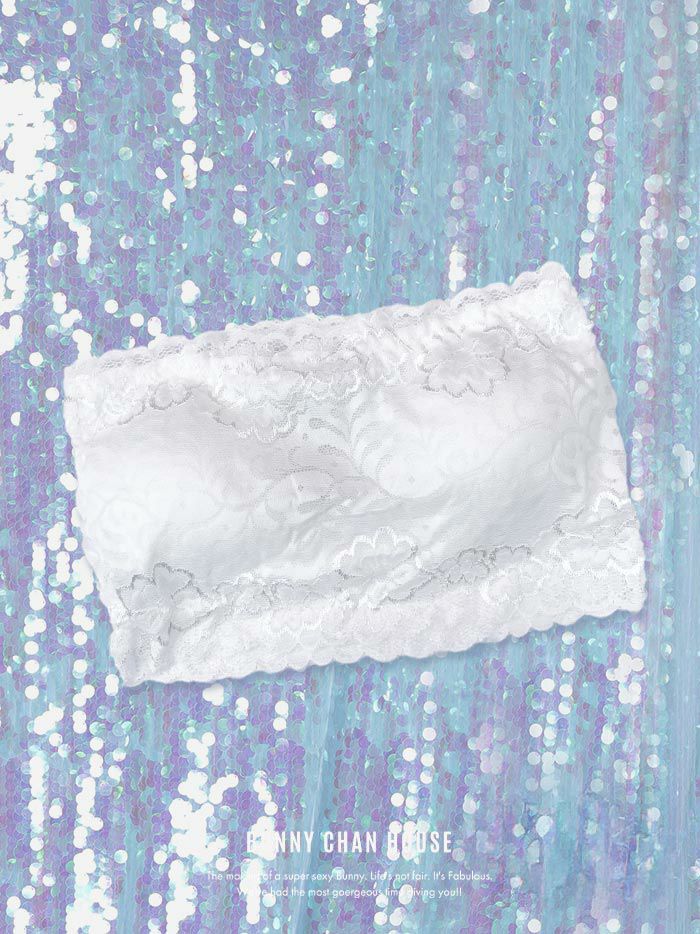 レースチューブトップ ブラトップ [ブラック・ホワイト] vuw-0003