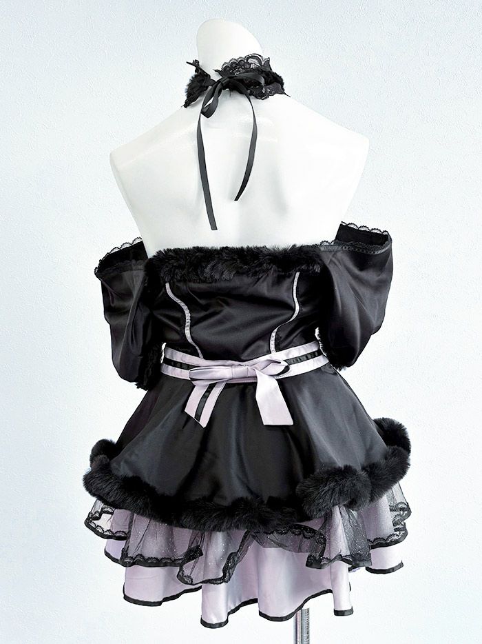 【6点セット】vanityME. × Malymoon クラシカルレースバニー ブラック[まあみちゃん着用] ml9788-2-ma