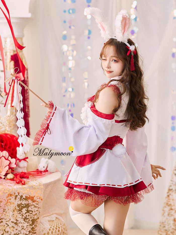 マリームーン Malymoon ポルカドットドーリー巫女バニー ポルカドットドーリー巫女バニー[品番：MYMT0000805]｜Malymoon