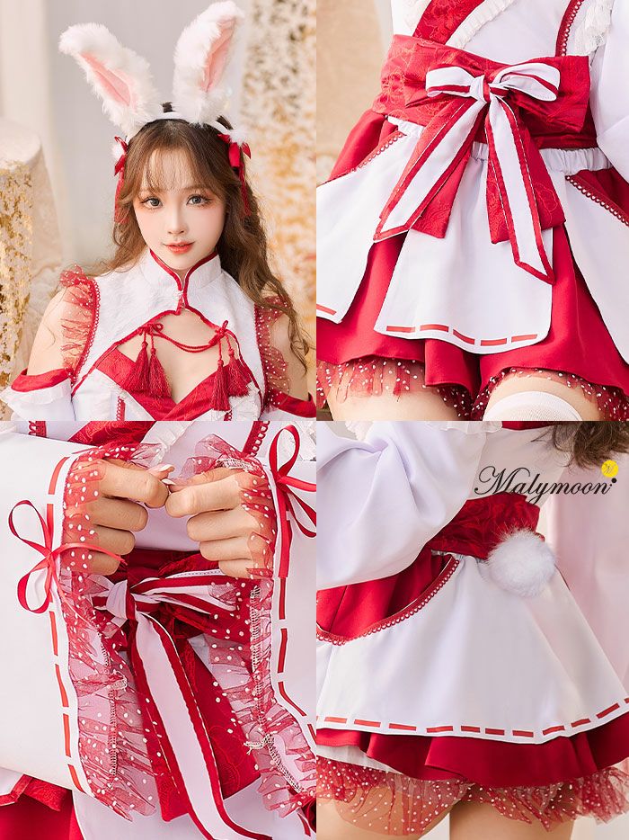 7点セット】Malymoon マリームーン ポルカドットドーリー巫女バニー