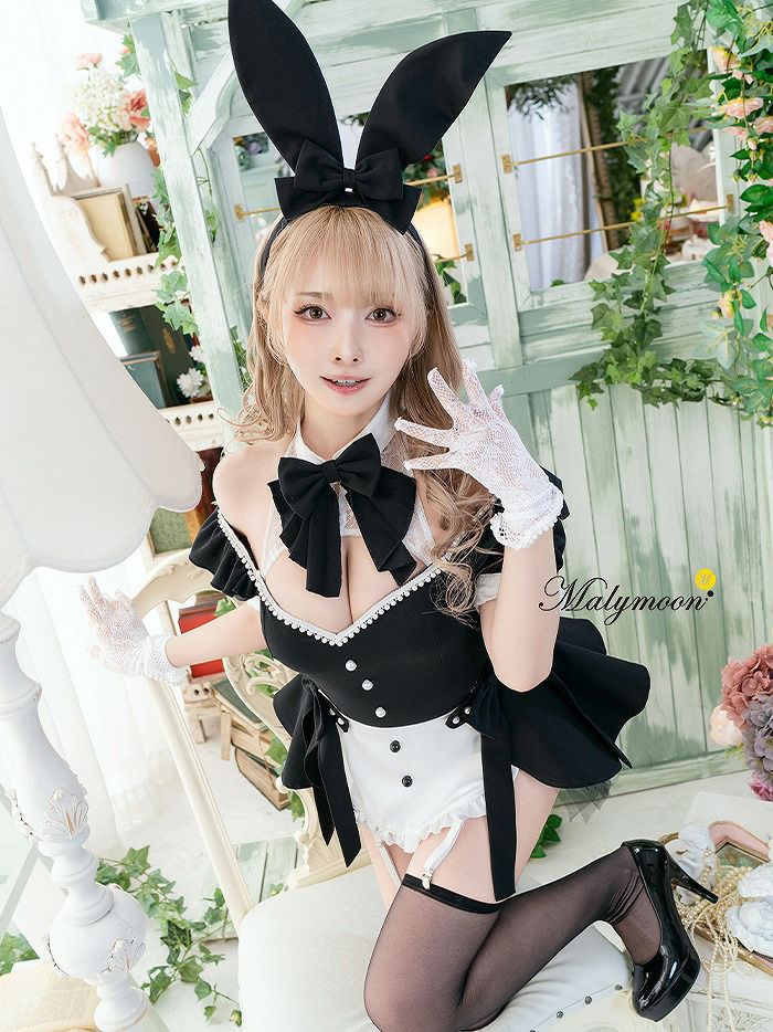 【7点セット】Malymoon マリームーン マスキュリンバニースーツ [ ブラック/グレー ] ml10244