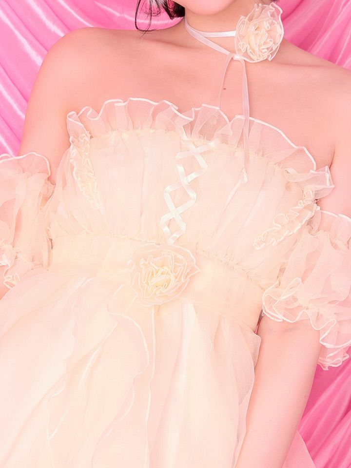 【6点セット】Flower Tulle BUNNY フラワーチュールバニー[アイボリー] 