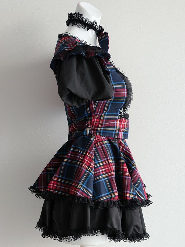 【4点セット】#erokawacheck Bunny. ネイビー vcsbn-23980-2c