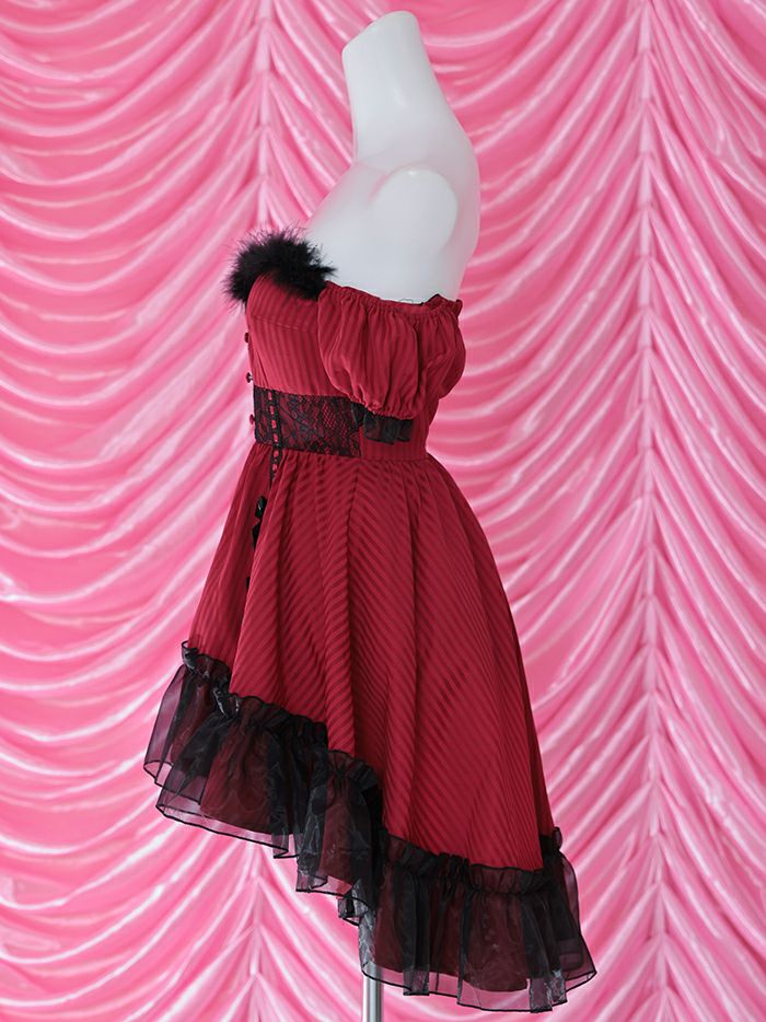 【2点セット】Gothic Bride Bunny. ゴシックブライドバニー #LadyRed レッド [チロルちゃん着用] vcsbn-240320-3c-ch