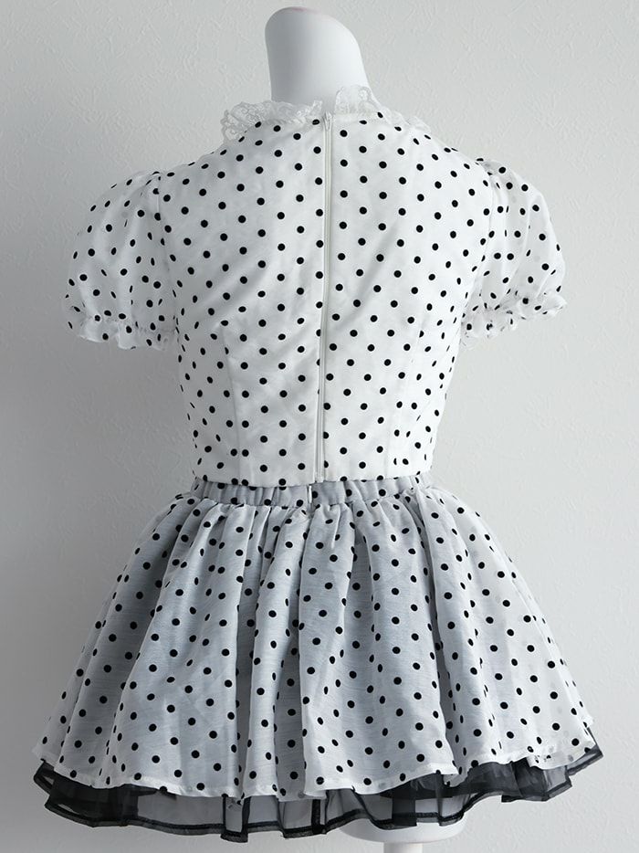 【3点セット】POLKA DOTS Bunny. ホワイト vcsbn-240571-1c