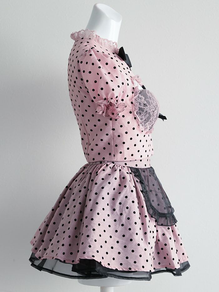【3点セット】POLKA DOTS Bunny. ピンク vcsbn-240571-3c