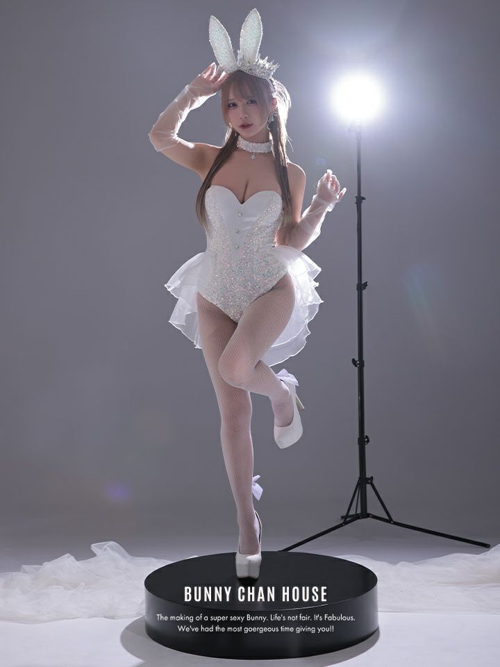 【3点セット】diamond jewelry bunny ダイアモンドジュエリーバニー ハイレグ [ブラック/ホワイト] vcsbn-250240-all