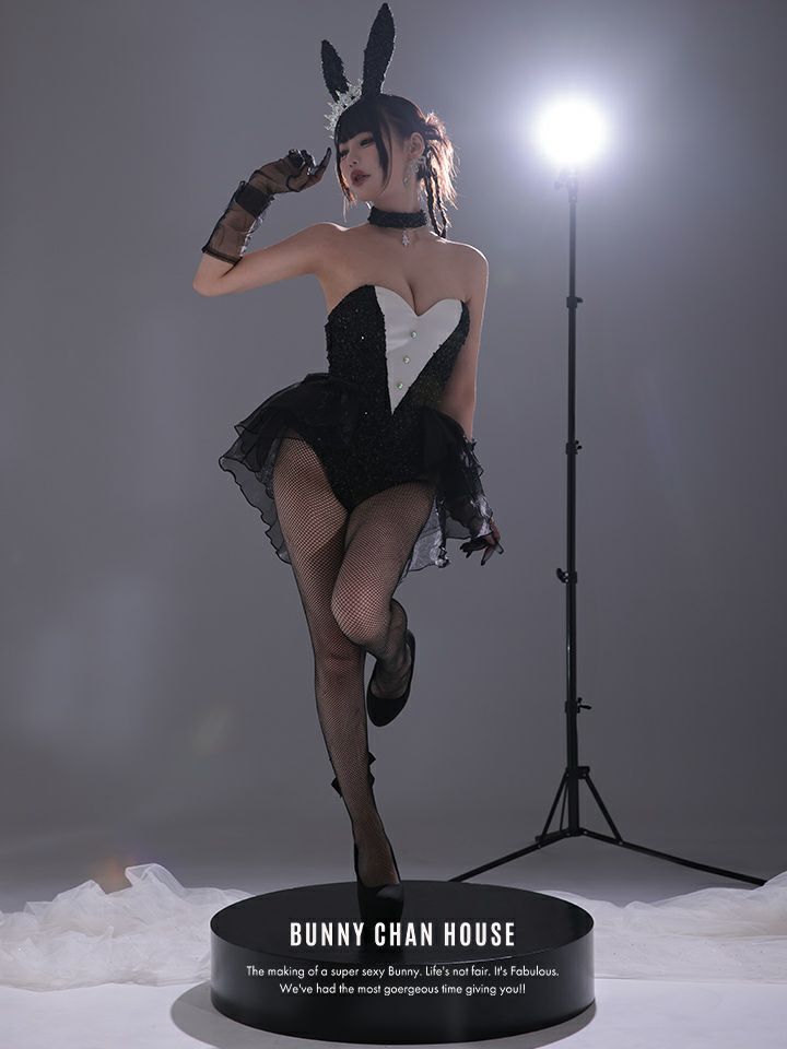 【3点セット】diamond jewelry bunny ダイアモンドジュエリーバニー ハイレグ ブラック vcsbn-250240-2