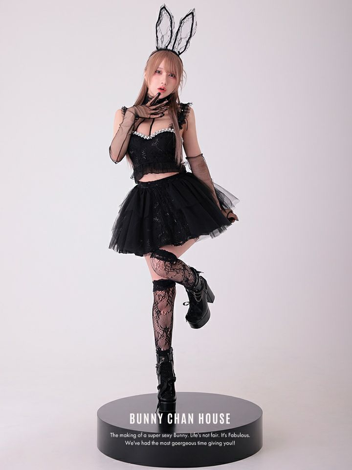 【4点セット】Tutu Baby Bunny トゥトゥ ベイビー バニー ブラック vcsbn-250230-1b