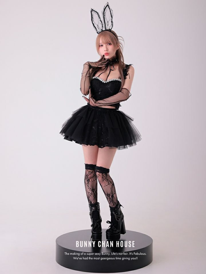 【4点セット】Tutu Baby Bunny トゥトゥ ベイビー バニー ブラック vcsbn-250230-1b