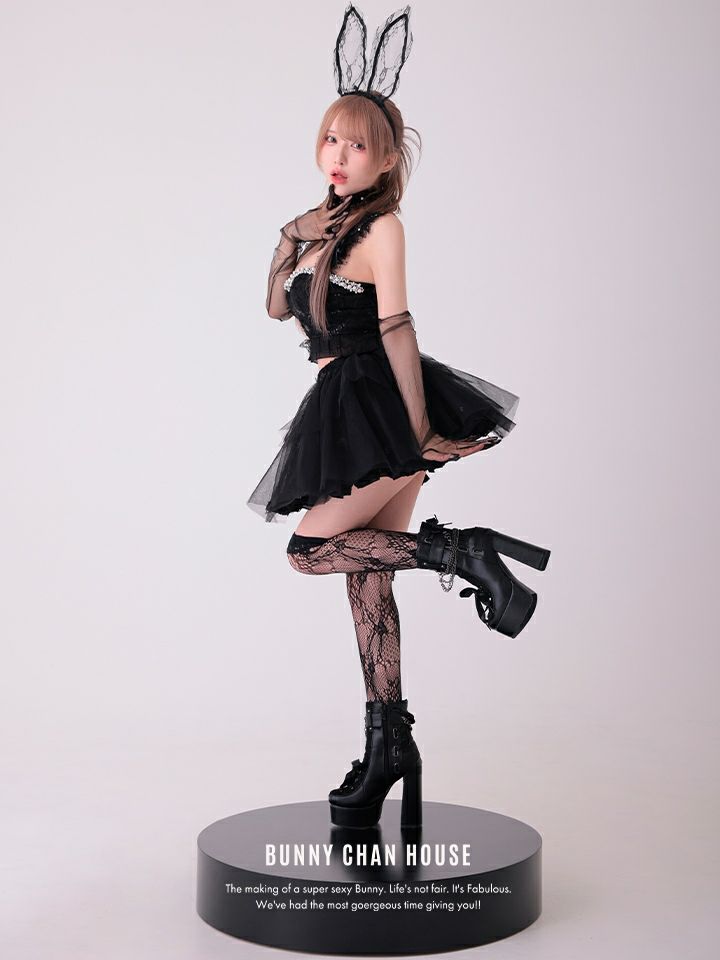 【4点セット】Tutu Baby Bunny トゥトゥ ベイビー バニー ブラック vcsbn-250230-1b