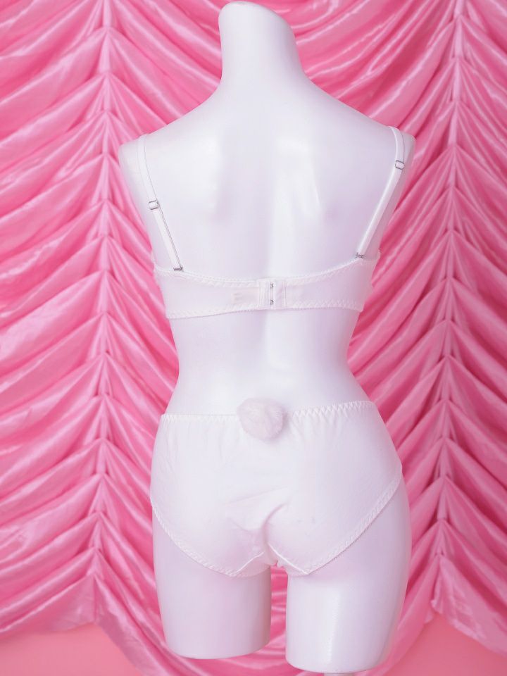 【3点セット】Petit bunny face Dreamy lingerie costume ミニうさドリーミーランジェリーバニー ホワイト vcsbn-25073-1
