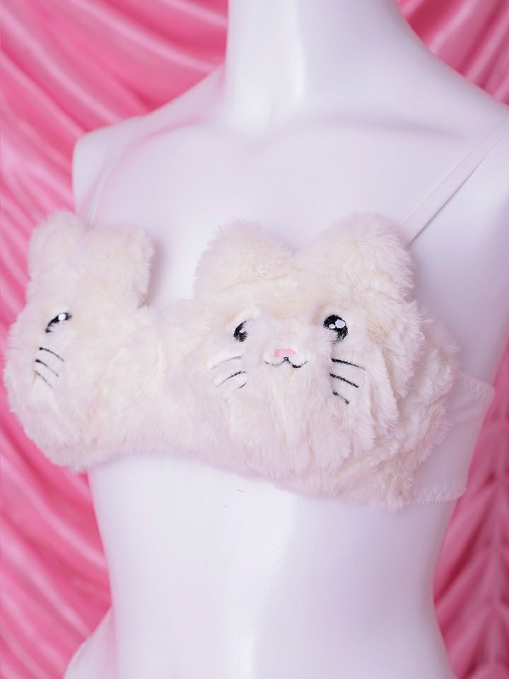 【3点セット】Petit bunny face Dreamy lingerie costume ミニうさドリーミーランジェリーバニー ホワイト vcsbn-25073-1