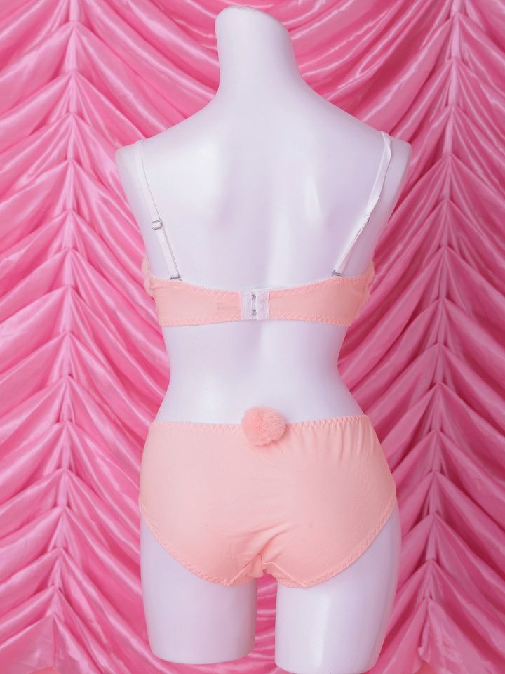 【3点セット】Petit bunny face Dreamy lingerie costume ミニうさドリーミーランジェリーバニー  ピンク vcsbn-25073-2