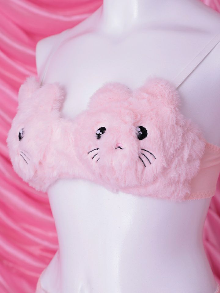 【3点セット】Petit bunny face Dreamy lingerie costume ミニうさドリーミーランジェリーバニー  ピンク vcsbn-25073-2