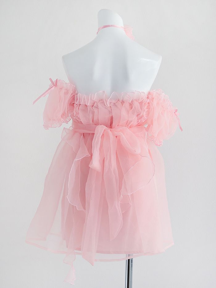 【6点セット】Flower Tulle BUNNY フラワーチュールバニーピンク vcsbn-23341-3