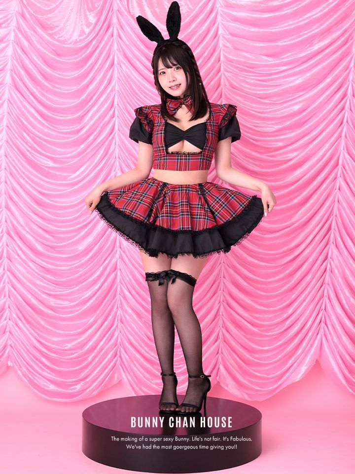 【4点セット】#erokawacheck Bunny. レッド vcsbn-23980-1c