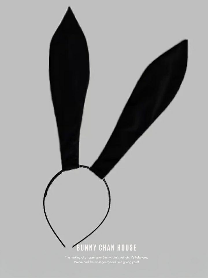 エナメル バニーカチューシャ ホワイト・ブラック vcsit-26002