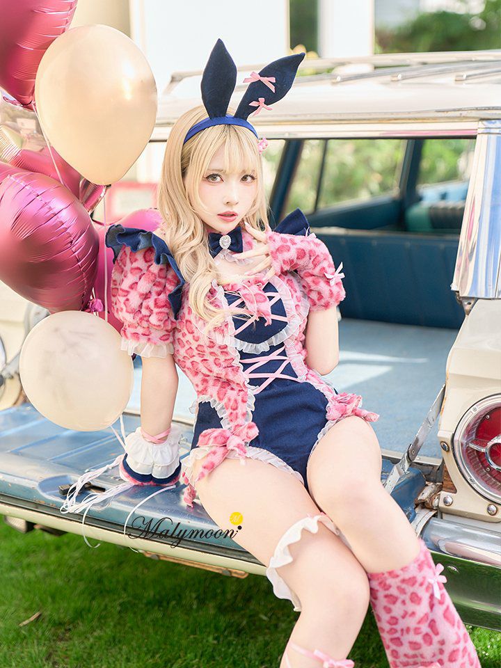 【7点セット】Malymoon マリームーン レオパードギャルバニー ハイレグ レオタード mlcs25186